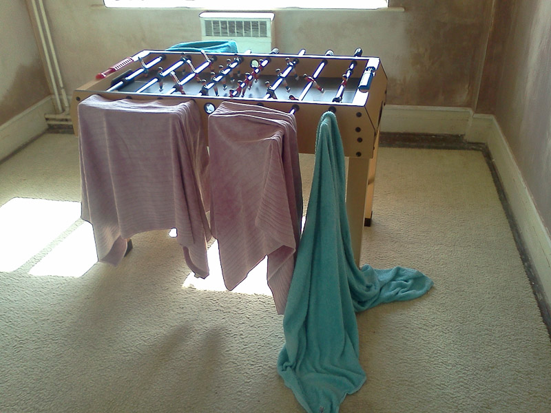 Foosball table alternate uses