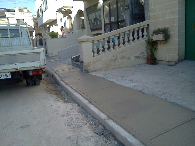 New sidewalk!