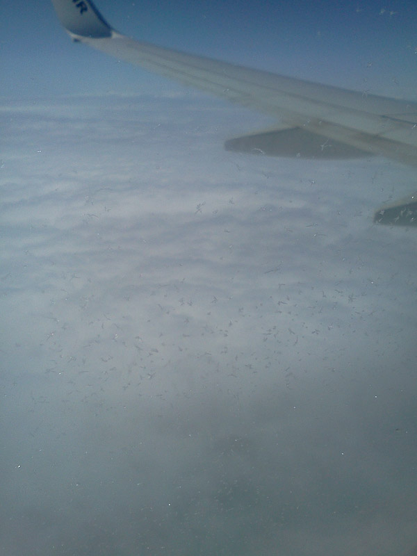 Flying over the UK